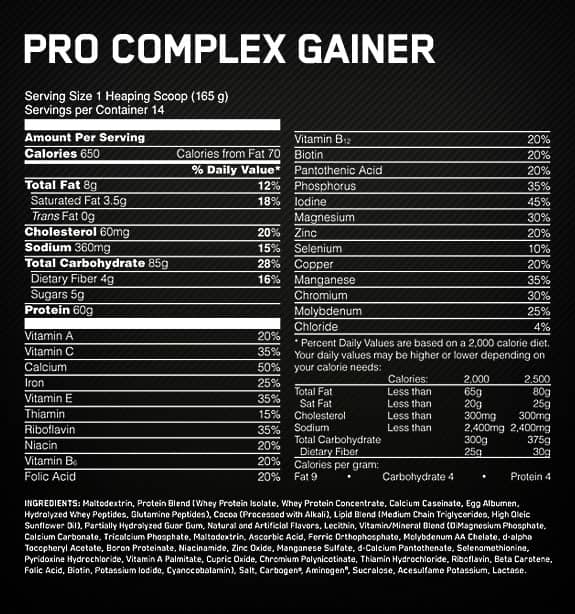 supplement facts